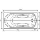 Ванна акриловая Eurolux ONTARIO, 160×75 см, прямоугольная, без каркаса и панели - Фото 4