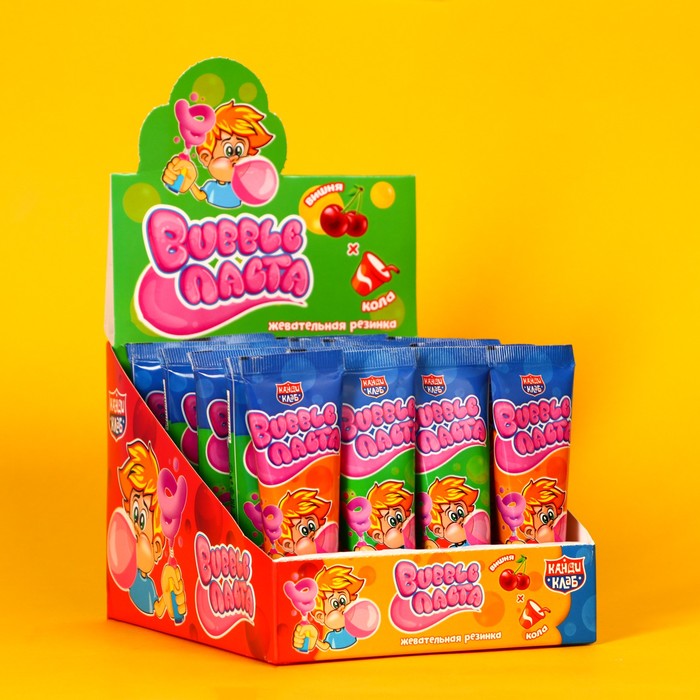 Жевательная резинка "жидкая паста" Bubble Gum 22г*20шт*12бл. Бубль ГУМ жвачка. Жевательная резинка "Bubble паста" со вкусом вишни 22гр*20шт*12 блоков. Жвачка Бубль ГУМ В 1990.