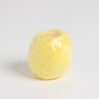 Шпагат полипропиленовый, d= 1,5 мм, длина 60 м, 40 кгс, цвет желтый - Фото 3