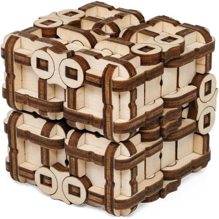 Деревянный конструктор-головоломка EWA «Метаморфик. Куб» - Фото 1