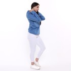 Толстовка женская, цвет джинсовый, размер 50 - Фото 3