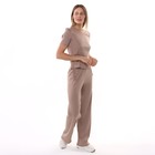 Комплект женский (джемпер/брюки), цвет какао, размер 44 - фото 10593499