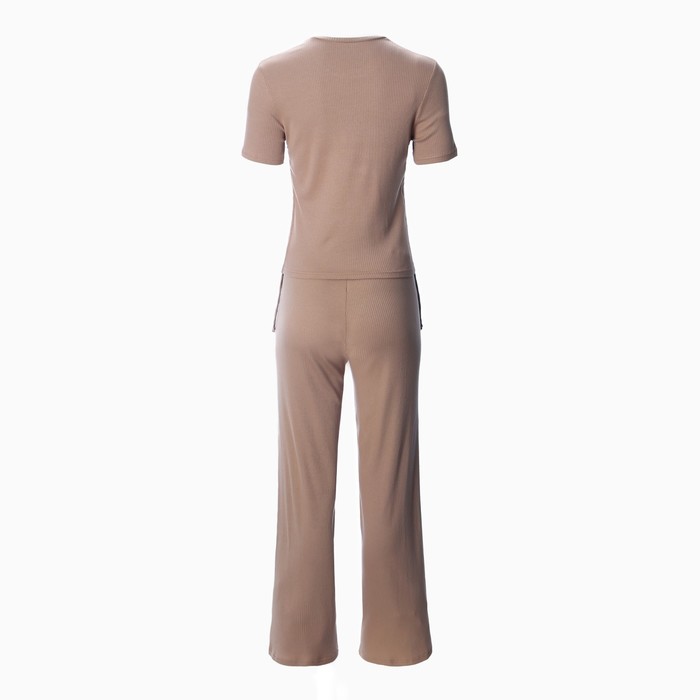 Комплект женский (джемпер/брюки), цвет какао, размер 44 63844