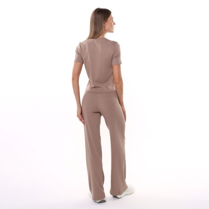 Комплект женский (джемпер/брюки), цвет какао, размер 46 63845