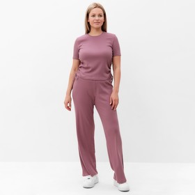 Комплект женский (джемпер/брюки), цвет капучино, размер 48