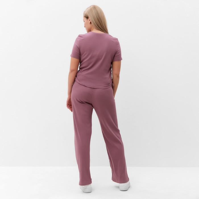 Комплект женский (джемпер/брюки), цвет капучино, размер 48 63850