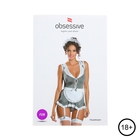 Эротическое белье Obsessive Housekeeper горничная платье/стр/фартук  (серый, L/XL) - Фото 1