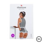 Эротическое белье Obsessive Housekeeper горничная платье/стр/фартук  (серый, L/XL) - Фото 2