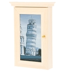 Ключница "Пизанская башня" Выбеленный дуб 28х16,5 см - Фото 5
