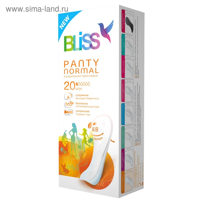 Прокладки ежедневные «Bliss» Panty Normal, 20 шт 103275 - Фото 1