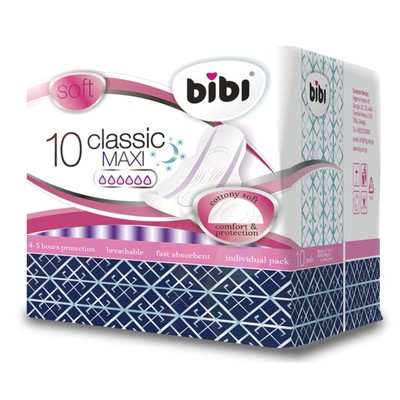 Прокладки «BiBi» Classic Maxi soft, 10 шт.
