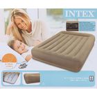 Кровать надувная "Pillow resе mid Queen", с подголовником с встроенным насосом 220V - Фото 2