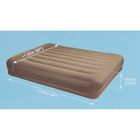 Кровать надувная "Pillow resе mid Queen", с подголовником с встроенным насосом 220V - Фото 3