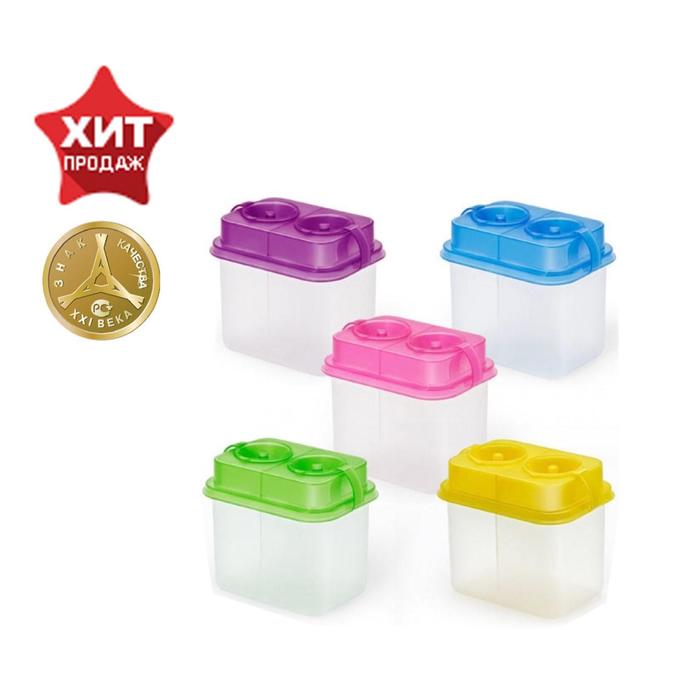 Стакан - непроливайка для рисования двойной «Стамм. Премиум Primavera», 350 мл, с заглушкой, МИКС (цена за 1 шт.) - Фото 1