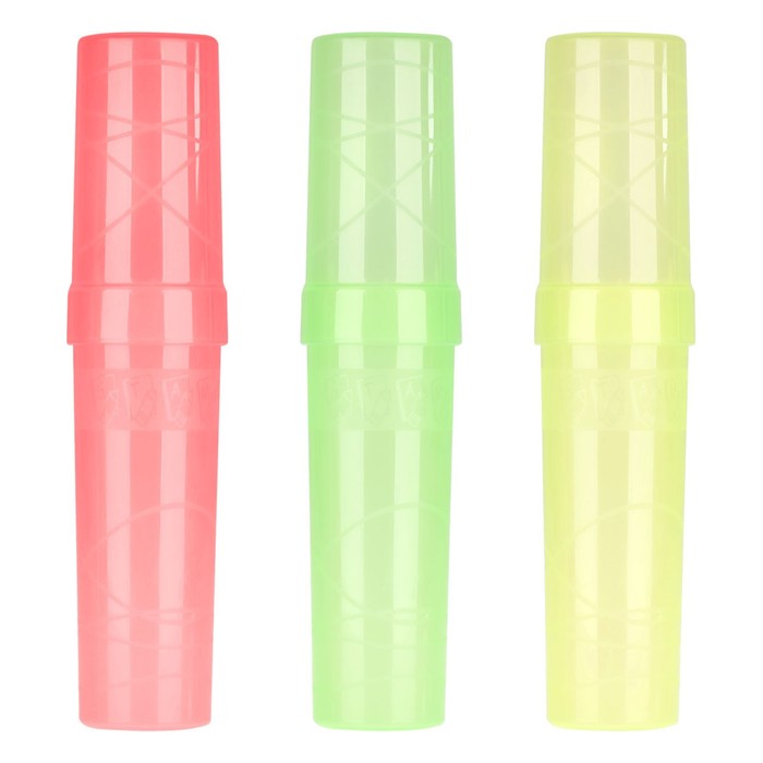 Пенал-тубус (45×195 мм) Стамм Creative, пластиковый, микс - Фото 1