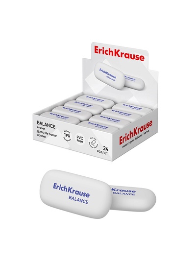 Ластик ErichKrause Balance Mini, 50×23×9 мм, мягкий, гипоаллергенный