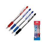 Набор ручек шариковых автоматических 4 штуки R-509, 2 синих+1 красная+1 черная, узел 0.7мм, EK 35675 - Фото 1