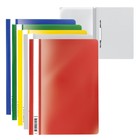 Папка-скоросшиватель A4, Erich Krause Semi-Clear Economy, 5 видов, МИКС - Фото 1