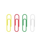 Скрепки канцелярские 33 мм, цветные, 100 штук, Erich Krause, с виниловым покрытием - Фото 2