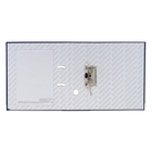 Папка-регистратор А4, 70 мм, "Бизнес", собранная, синяя, пластиковый карман, металлический кант, картон 2 мм, вместимость 450 листов - Фото 2