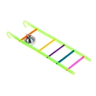 Игрушка для птиц лестница с колокольчиком, микс цветов - Фото 1