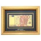Купюра 500 евро в рамке "Золотая коллекция" - Фото 1