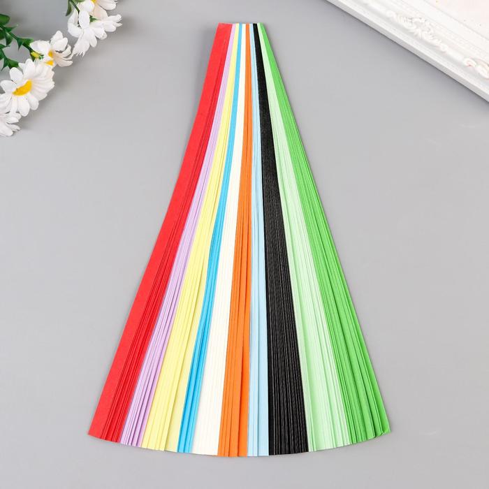 Полоски для квиллинга «Цветные» (набор 200 полосок) ширина 0.8 см (0,8×24 см) - Фото 1