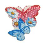Набор декора на прищепке бабочки "Поздравляю"(6 шт.), 7 х6см - Фото 2
