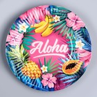 Набор бумажной посуды «Aloha», 6 тарелок, 6 стаканов 7824913 - фото 13998911