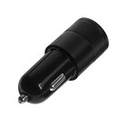 Зарядное устройство Cartage, 12-24 В, USB, Type-C 3.1 А, черный - Фото 2