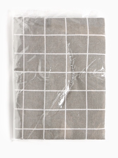 Фартук Экономь и Я «Клетка», бежевый, 56×70 ± 4 см, 100% хл, рогожка