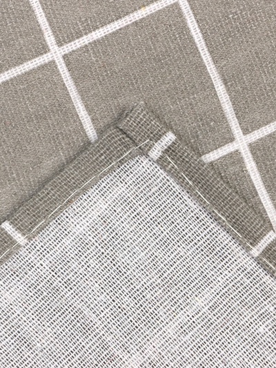 Фартук Экономь и Я «Клетка», бежевый, 56×70 ± 4 см, 100% хл, рогожка