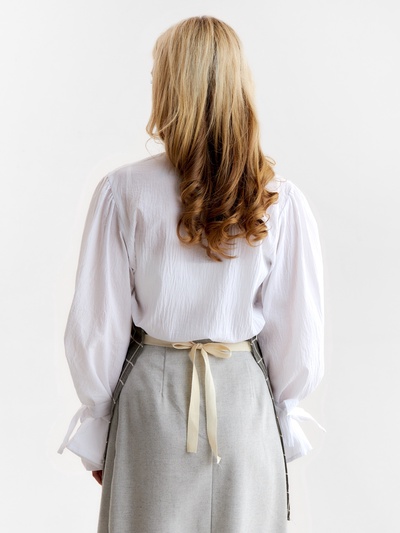 Фартук Экономь и Я «Клетка», бежевый, 56×70 ± 4 см, 100% хл, рогожка