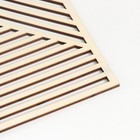 Панно интерьерное дерево триптих "Геометрия. Квадраты" натуральный набор 3 шт 30х30 шт - фото 22314607