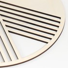 Панно интерьерное дерево триптих "Геометрия. Круги" натуральный набор 3 шт 30х30 шт - фото 22314611