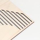 Панно интерьерное дерево триптих "Абстракция. Квадраты" натуральный набор 3 шт 30х30 шт - фото 22314615