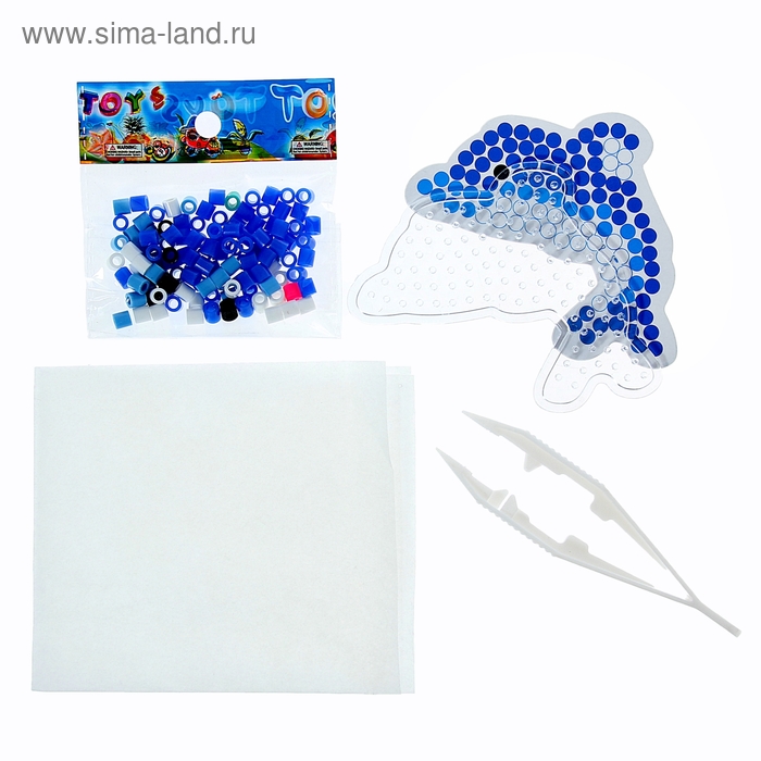 Термомозаика "Дельфинчик" с пинцетом - Фото 1