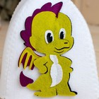 Шапка для бани с детской аппликацией "Дракоша" - фото 22314686