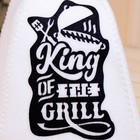 Шапка для бани с аппликацией  "KING", чёрная 9774922 - фото 16377403