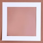 Паспарту размер рамки 20 × 20, прозрачный лист, клейкая лента, цвет белый - фото 6961433