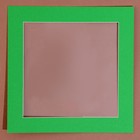 Паспарту размер рамки 24 × 24 см, прозрачный лист, клейкая лента, цвет зелёный - фото 6961443
