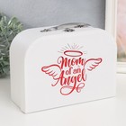 Шкатулка картон сундучок "Мама ангела" 25х10х18,5 см - фото 10594534