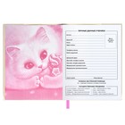 Дневник школьный для 1-11 классов "Кэнди кот", мягкая обложка, ПВХ, тиснение фольгой, съёмная обложка, 48 листов, блок офсет 80г/м2, универсальная шпаргалка - фото 22315150