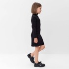 Платье облегающее для девочки MINAKU: Casual Collection, чёрное, рост 134 см - Фото 3