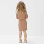 Платье для девочки MINAKU цвет бежевый, рост 104 см - Фото 4