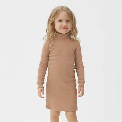 Платье для девочки MINAKU, бежевое, рост 110 см