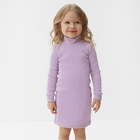Платье для девочки MINAKU цвет лиловый, рост 110 см - фото 25703887