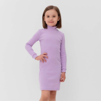 Платье облегающее для девочки MINAKU: Casual Collection, лиловое, рост 146 см