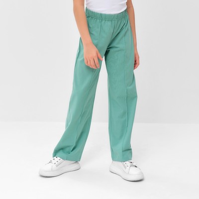 Брюки для девочки MINAKU, оливковые, рост 122 см