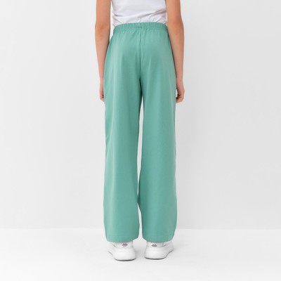 Брюки для девочки MINAKU, оливковые, рост 134 см